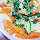 野菜のホワイトソース炒め★